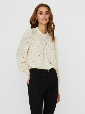 VMMARLEY L/S TOP WVN Blanco