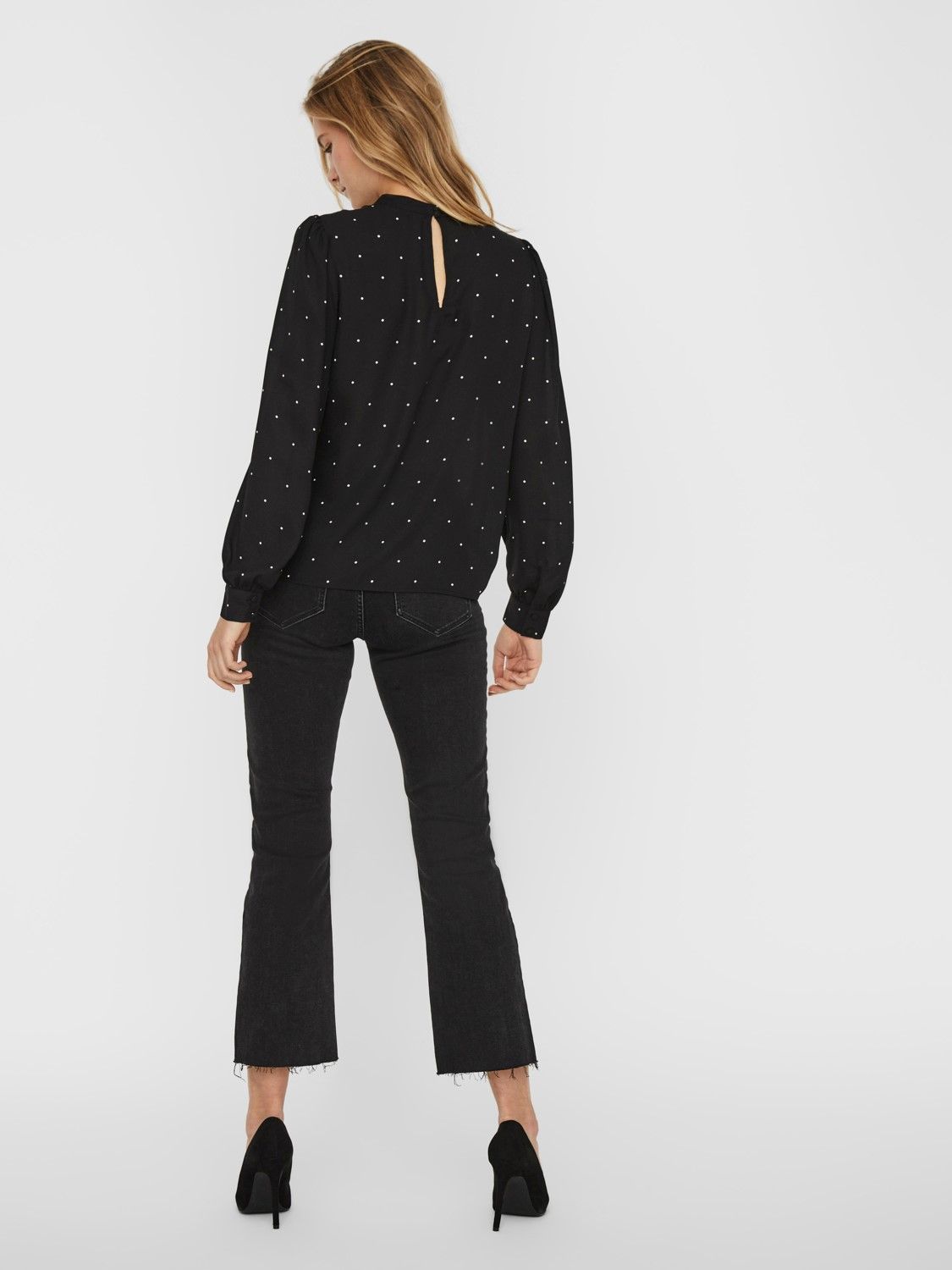 VERCAM015 (2) VMMARLEY L/S TOP WVN Black/Negro