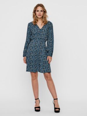 VMMILDA LS SHORT DRESS WVN GA Azul