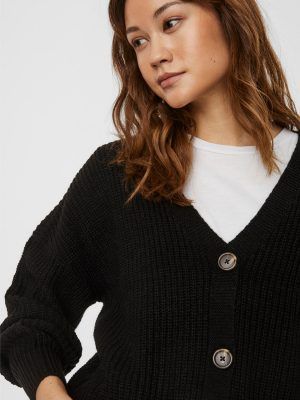 VMLEA LS V-NECK CARDIGAN NOOS Negro/Black