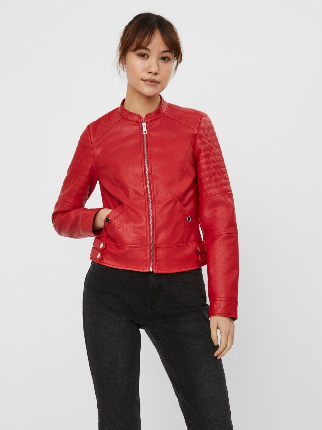 VEROCHAQ013 (4) VMLOVE SHORT COATED JACKET