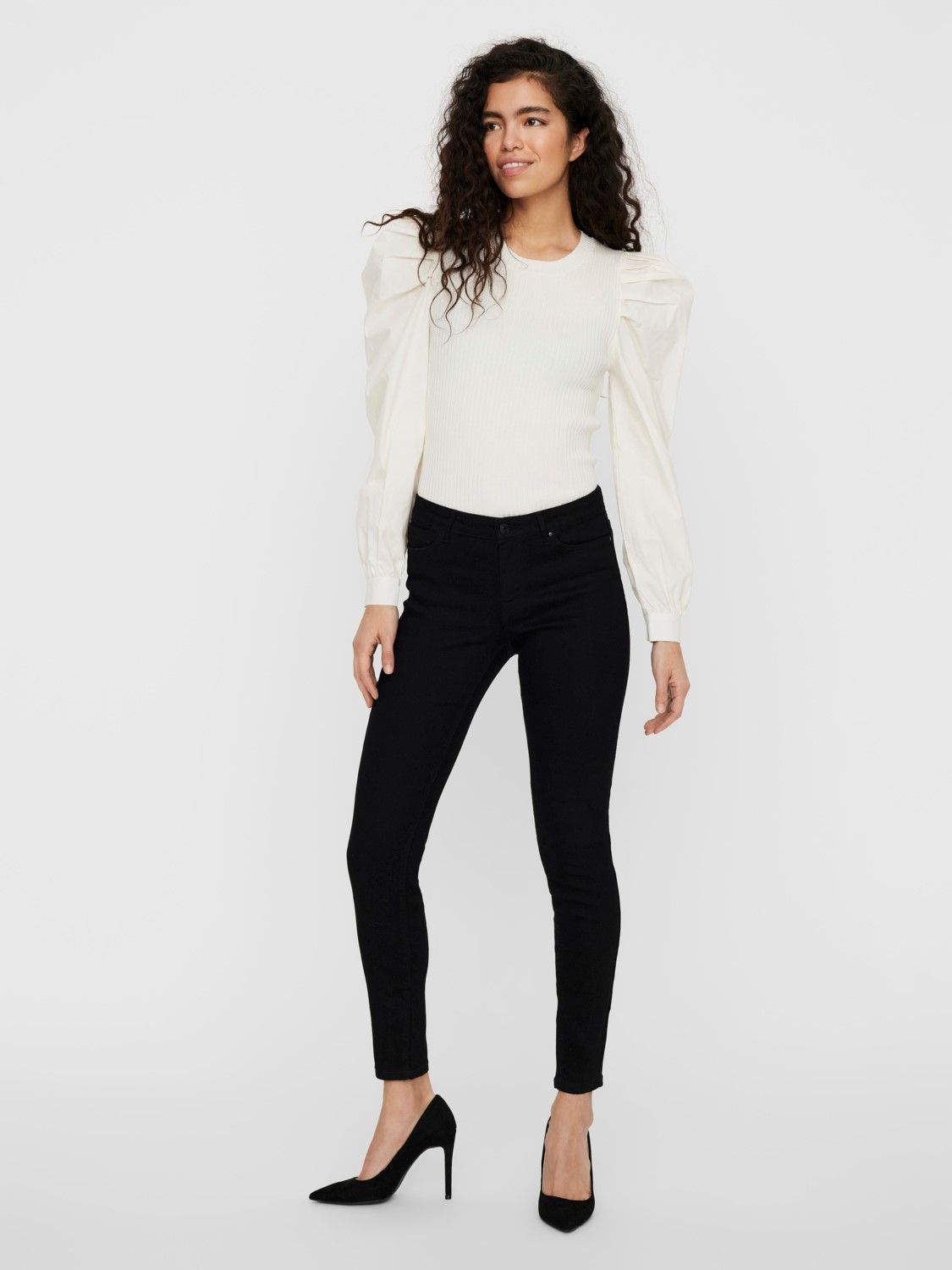 VEROPANT009 (5) VMJUDY MR SLIM JEGGING VI133 NOOS