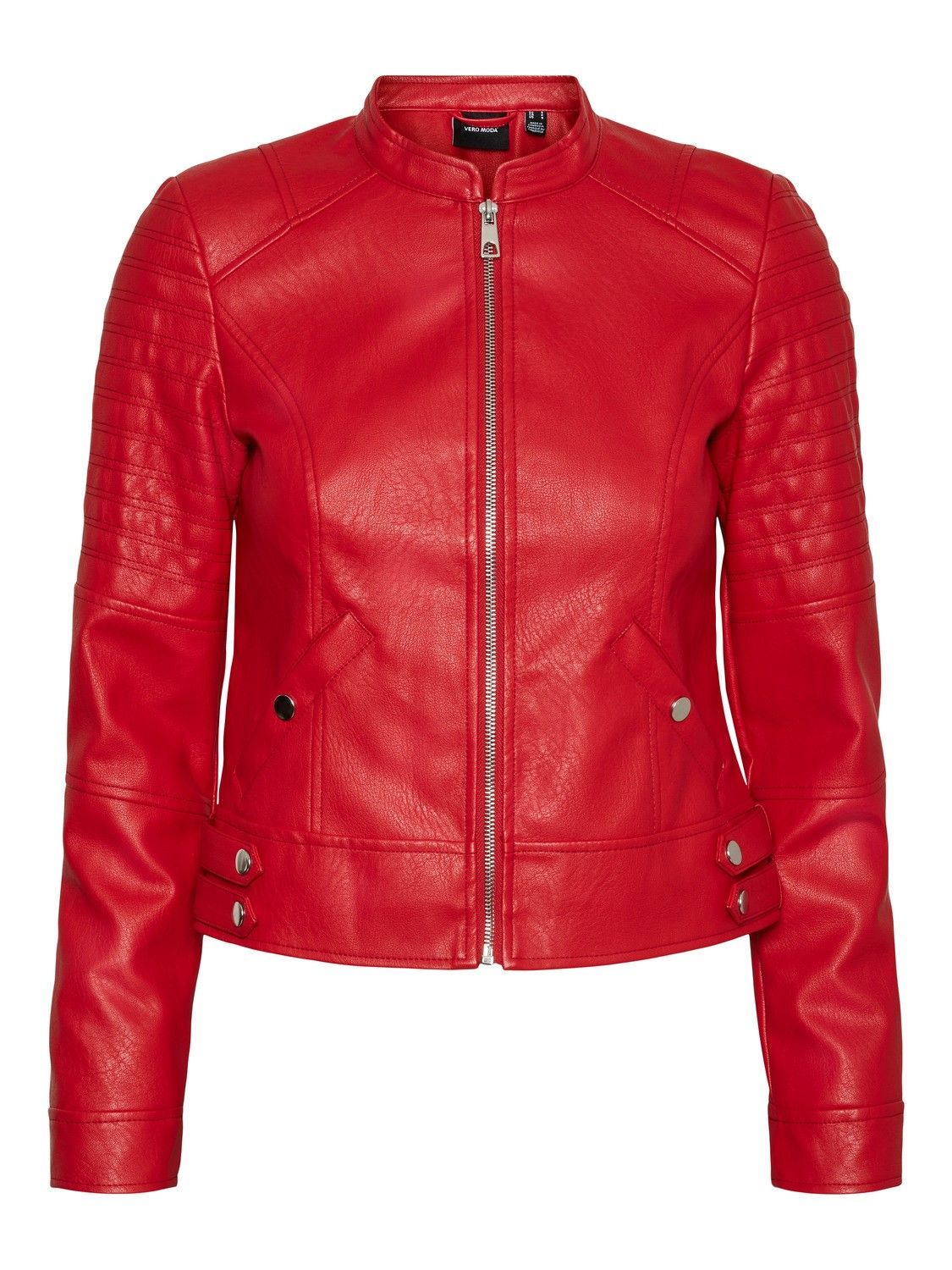 vm__3566902__front VMLOVE SHORT COATED JACKET Goji Berry