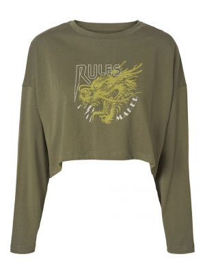 SEMI CROPPED LONG SLEEVED TOP