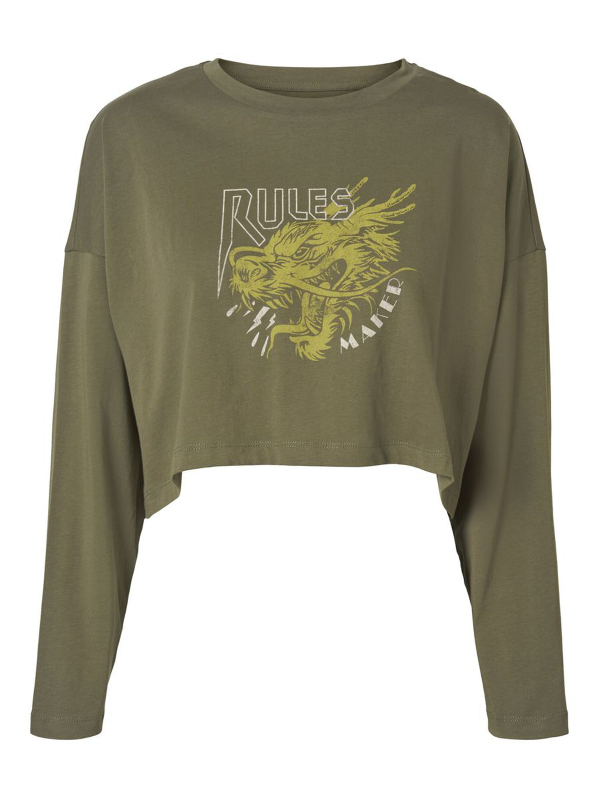 NOITOP010 (1) SEMI CROPPED LONG SLEEVED TOP