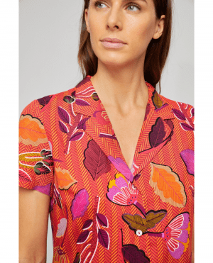 CAMISA MANGA CORTA ROJO