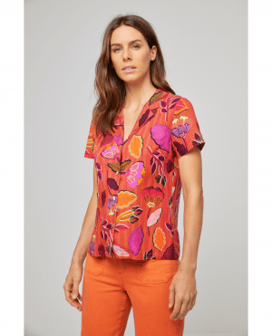 CAMISA MANGA CORTA ROJO