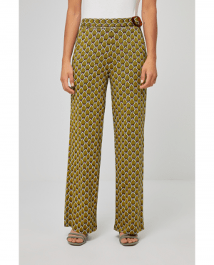 PANTALÓN CON LAZO VERDE