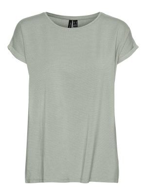 VMLAVA PLAIN SS TOP LUREX STRIP GA COLOR Desert Sage