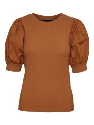 VMISLA 2/4 POPLIN SLEEVE TOP JRS GA