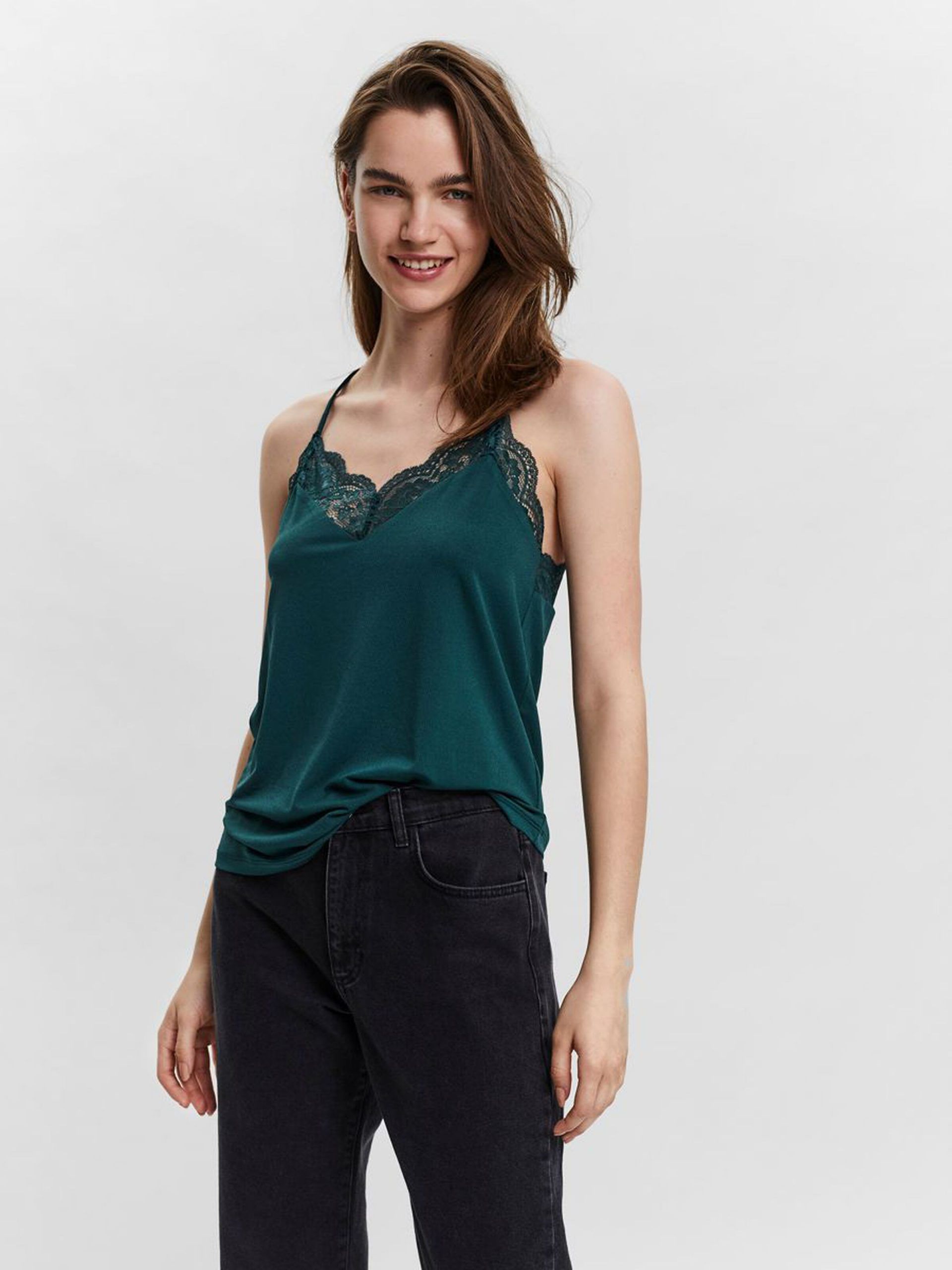 10233216_SeaMoss_003_ProductLarge LACE SLEEVELESS TOP