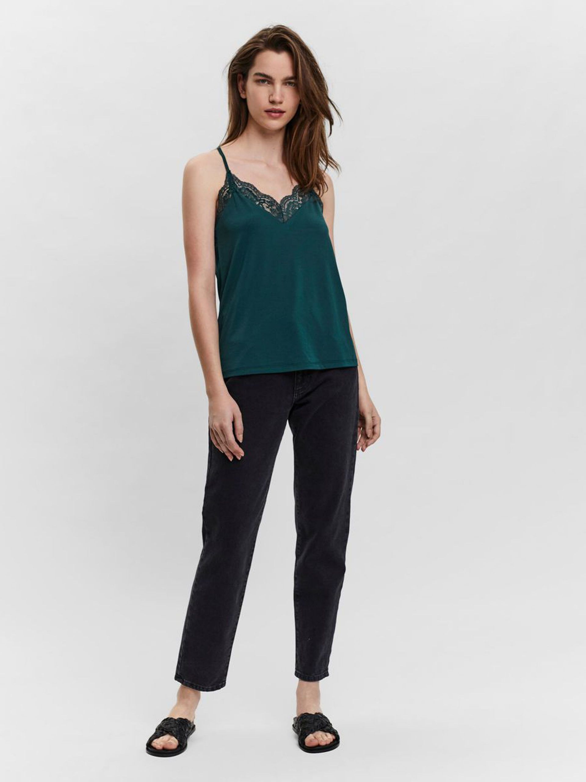 10233216_SeaMoss_005_ProductLarge LACE SLEEVELESS TOP