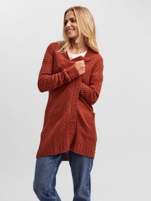 OPEN CARDIGAN Rojo
