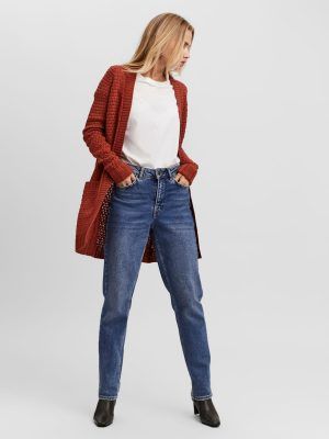 OPEN CARDIGAN Rojo