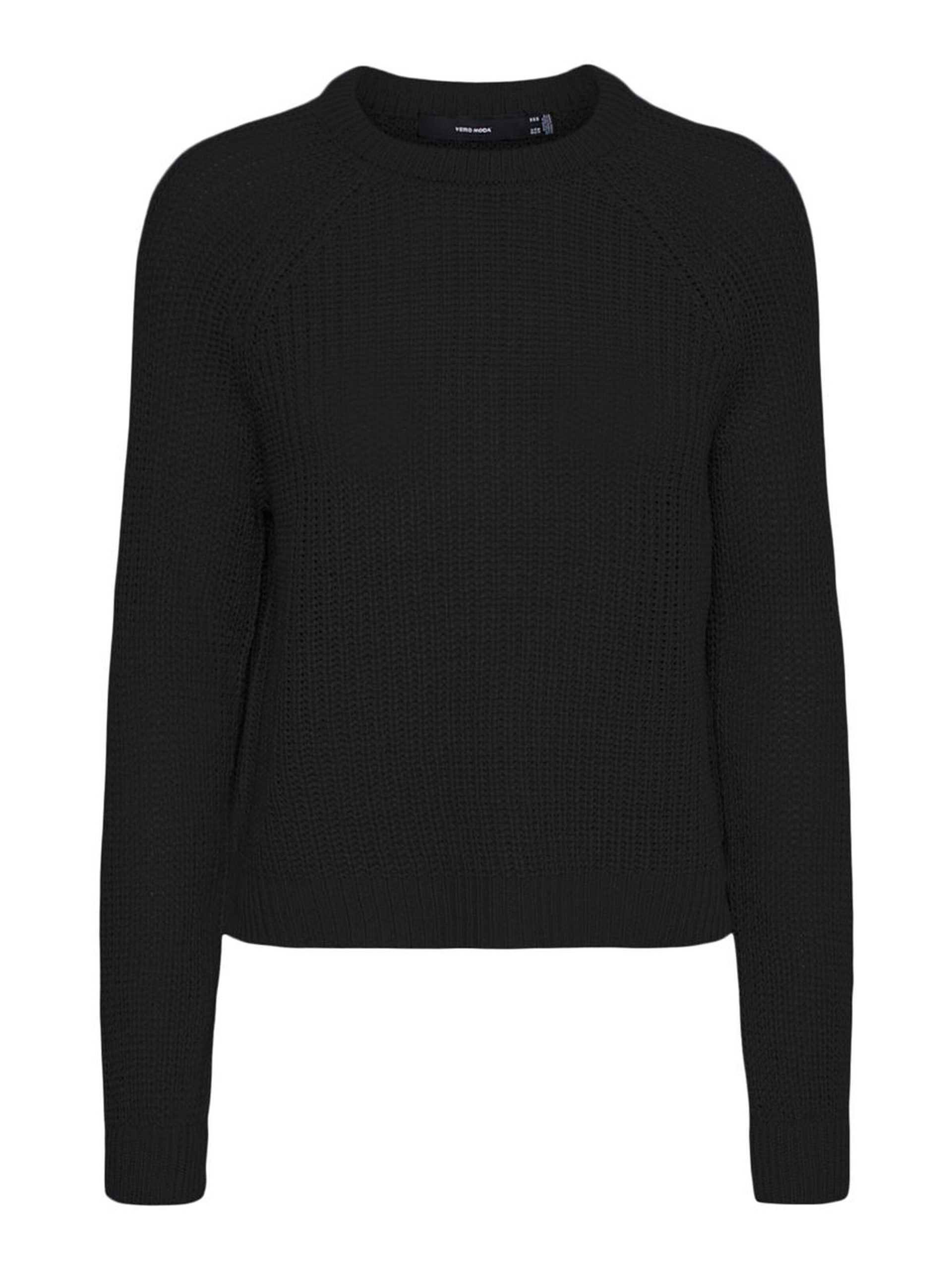 10247553_Black_001_ProductLarge O-NECK KNITTED PULLOVER