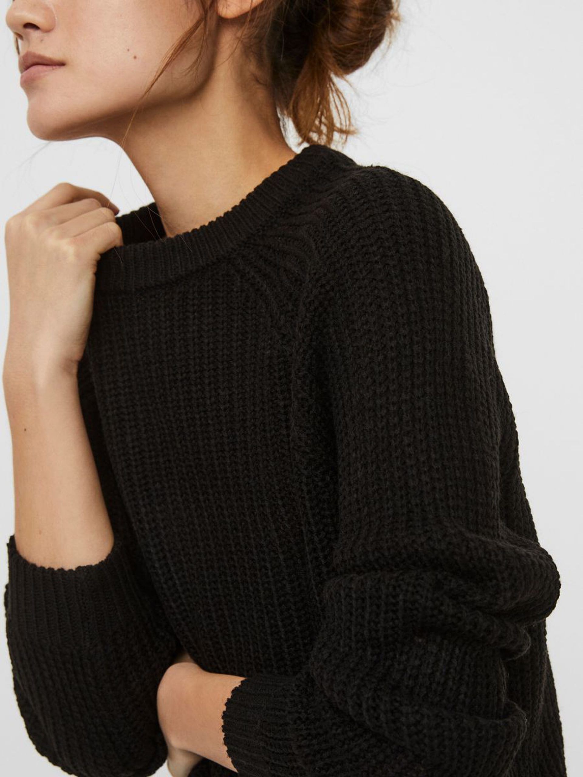 10247553_Black_006_ProductLarge O-NECK KNITTED PULLOVER