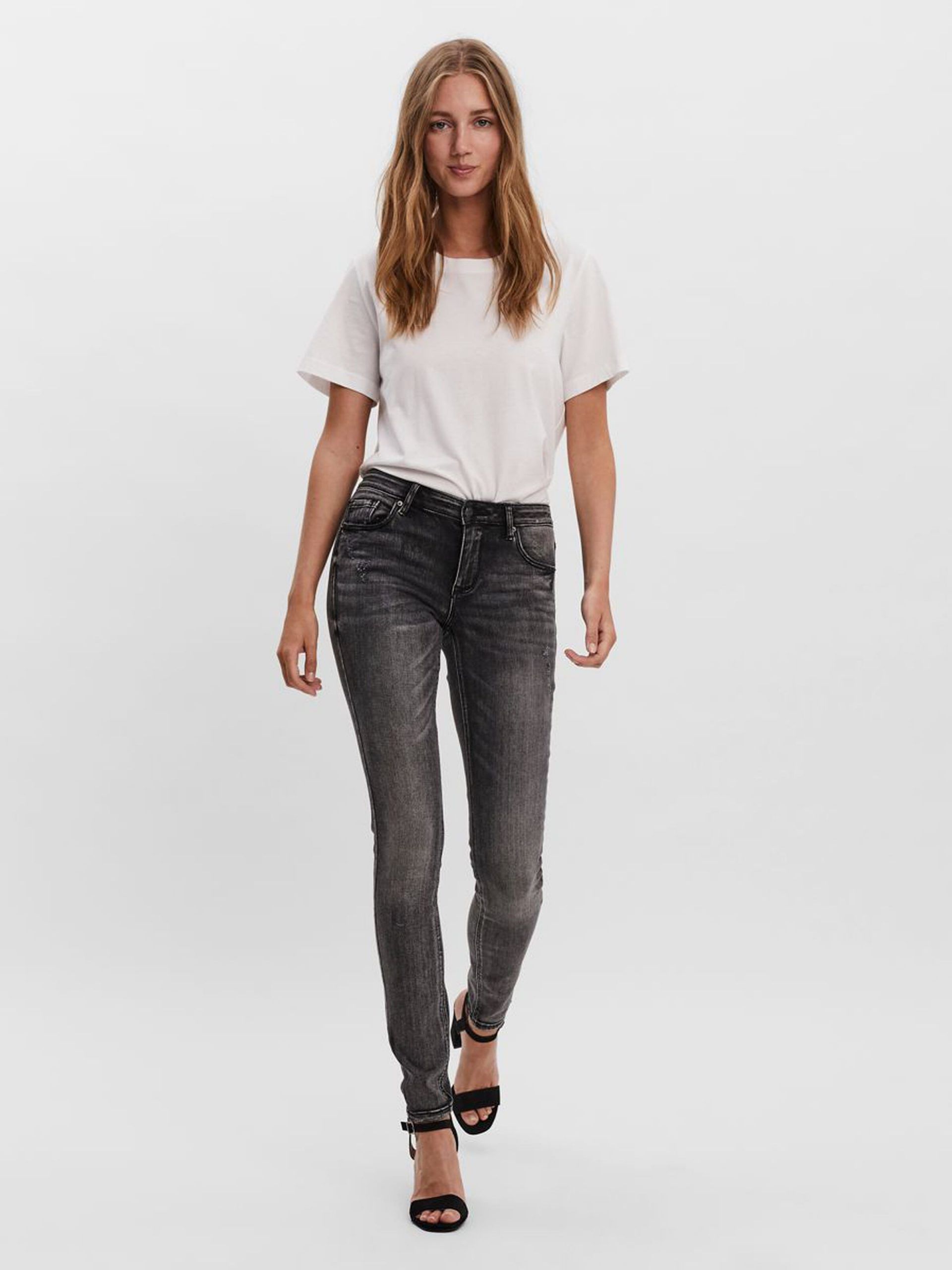 10249455_MediumGreyDenim_005_ProductLarge VMLYDIA LOW WAIST SKINNY FIT JEANS