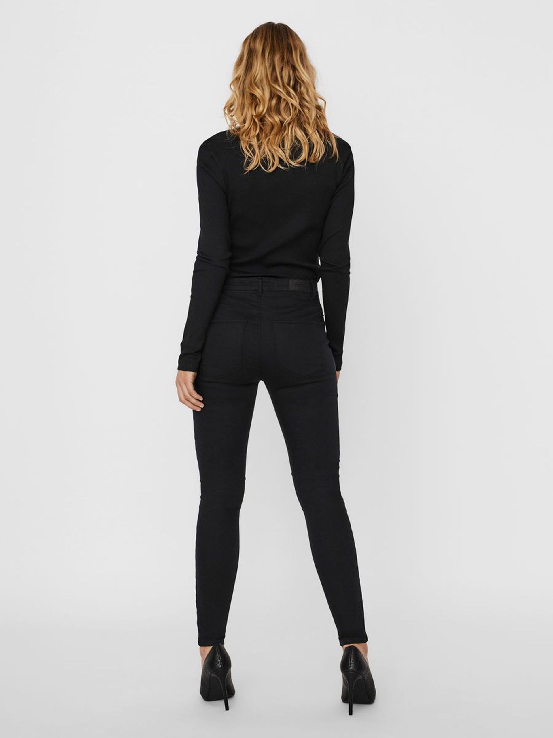 VMHOT SOPHIA HR SKINNY CLR PANTS Negro/Black VMHOT SOPHIA HR SKINNY CLR PANTS Negro/Black