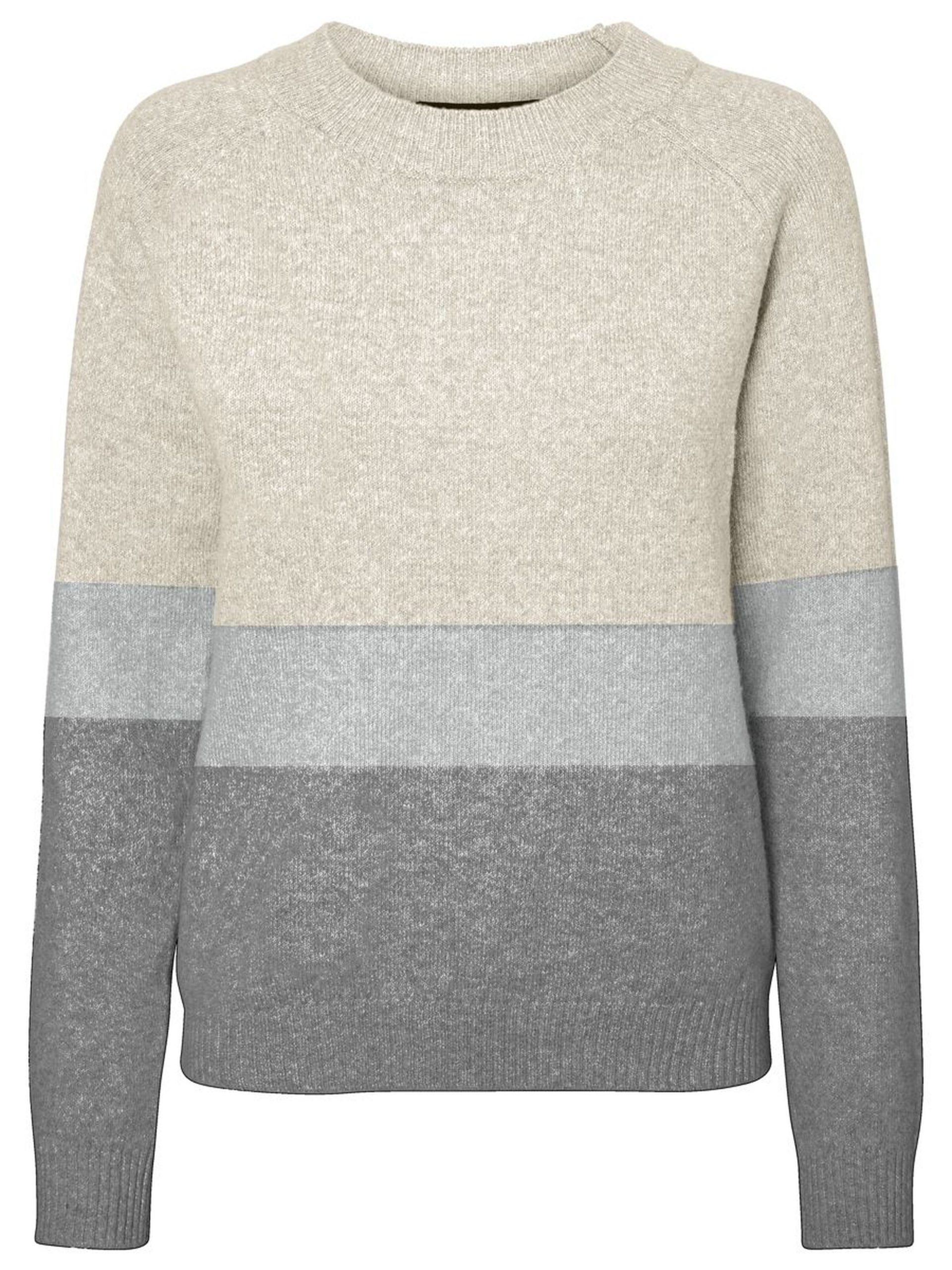 LONG SLEEVED KNITTED PULLOVER Gris / Grey LONG SLEEVED KNITTED PULLOVER Gris / Grey