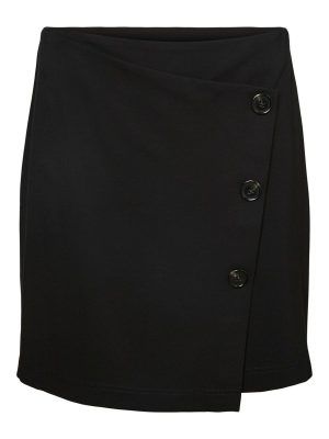 HIGH WAIST MINI SKIRT Negro