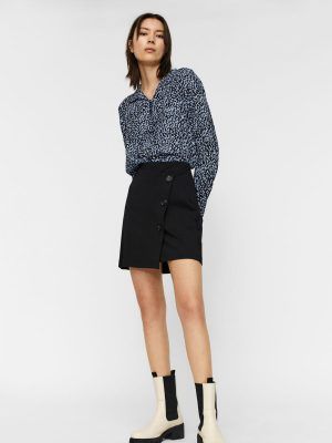 HIGH WAIST MINI SKIRT Negro