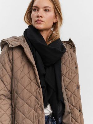 PRINTED SCARF Negro