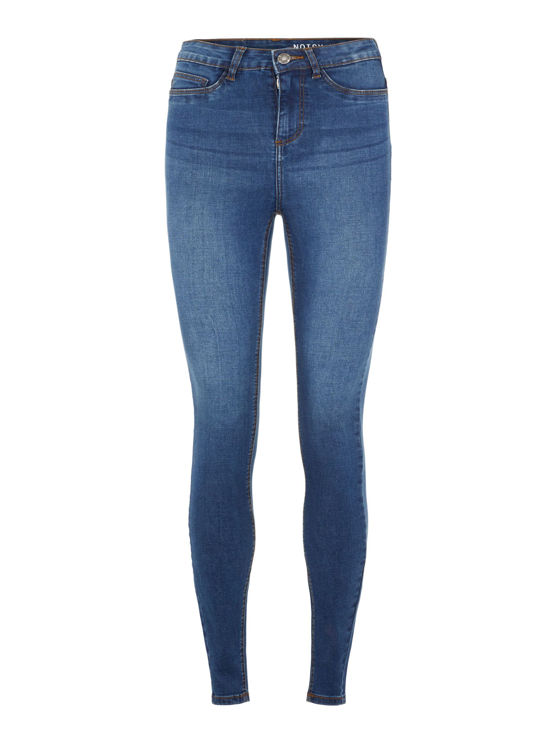 27007979_MediumBlueDenim_001 NMCALLIE HIGH WAIST SKINNY FIT JEANS