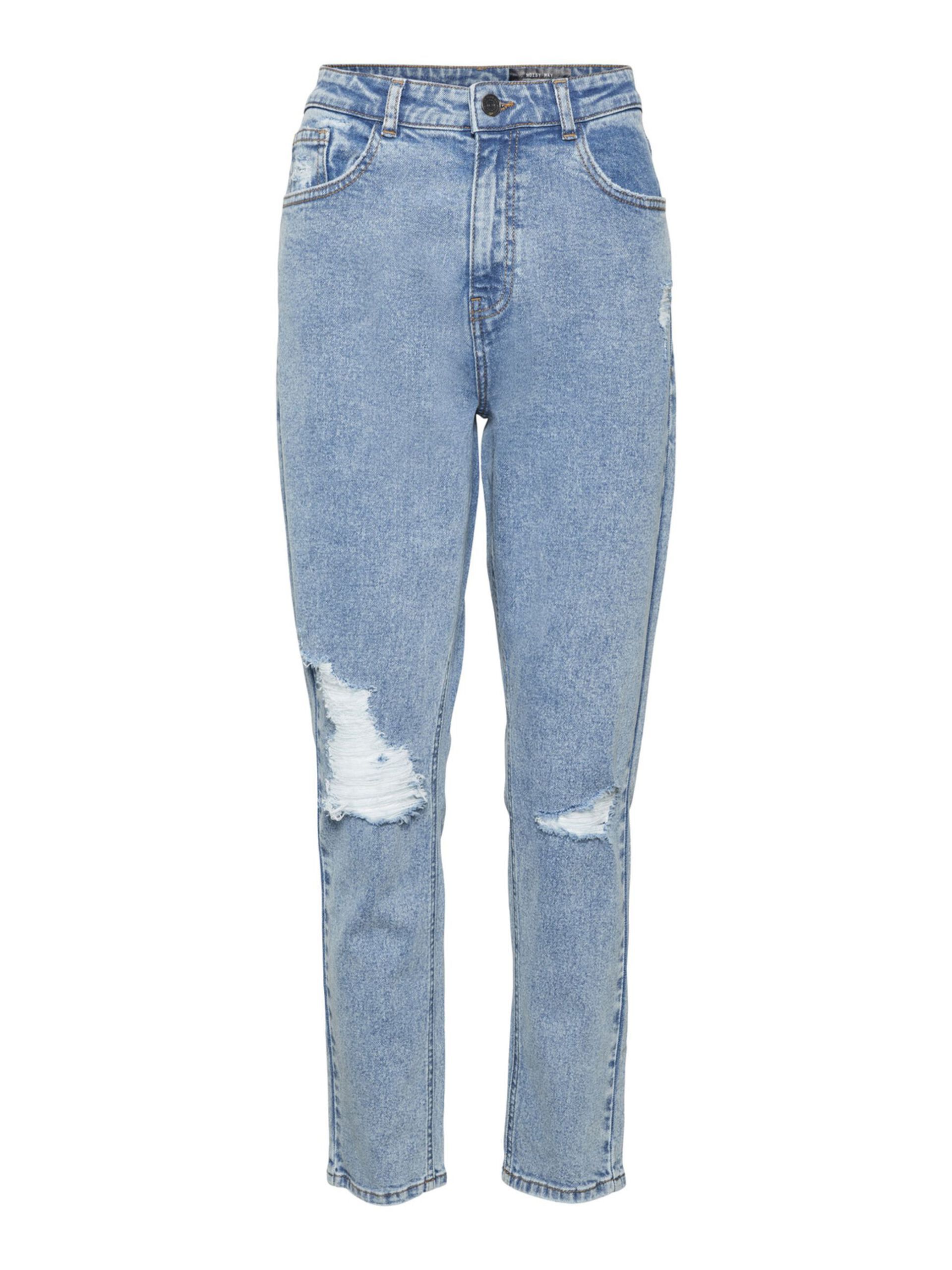 NMKATY HIGH WAISTED MOM JEANS Medium Blue Denim NMKATY HIGH WAISTED MOM JEANS Medium Blue Denim