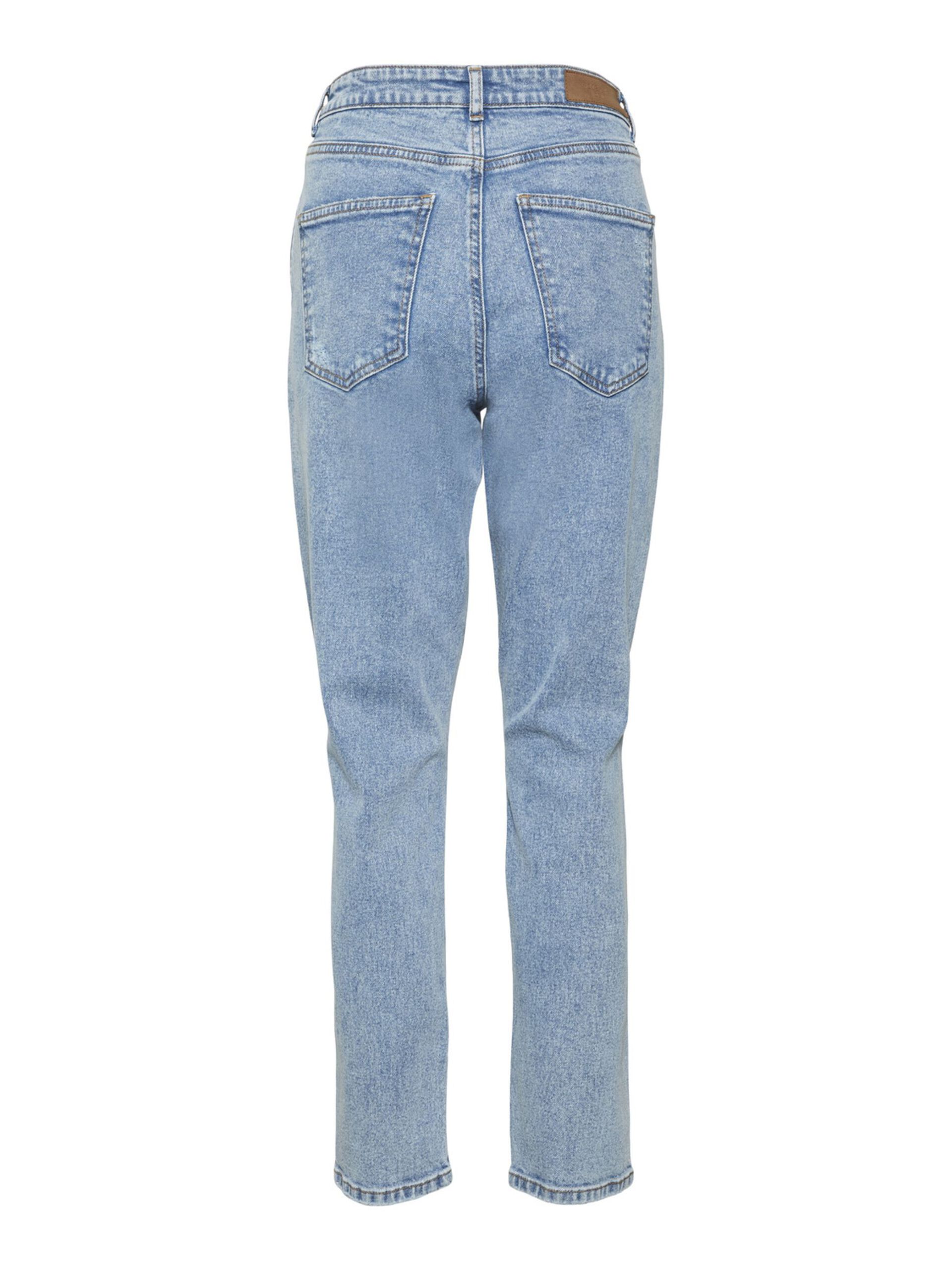 NMKATY HIGH WAISTED MOM JEANS Medium Blue Denim NMKATY HIGH WAISTED MOM JEANS Medium Blue Denim