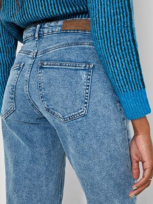NMKATY HIGH WAISTED MOM JEANS Medium Blue Denim