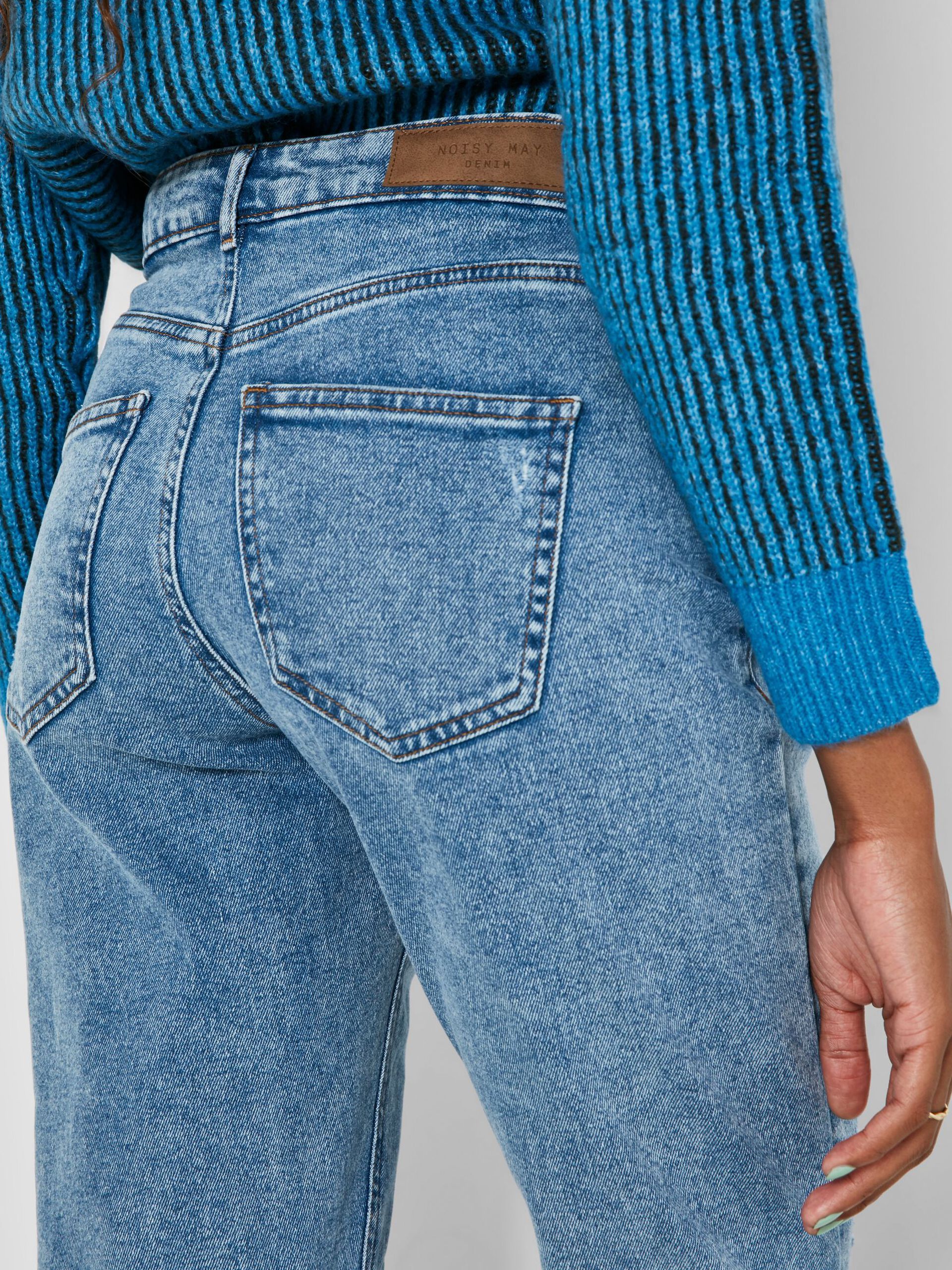 NMKATY HIGH WAISTED MOM JEANS Medium Blue Denim NMKATY HIGH WAISTED MOM JEANS Medium Blue Denim
