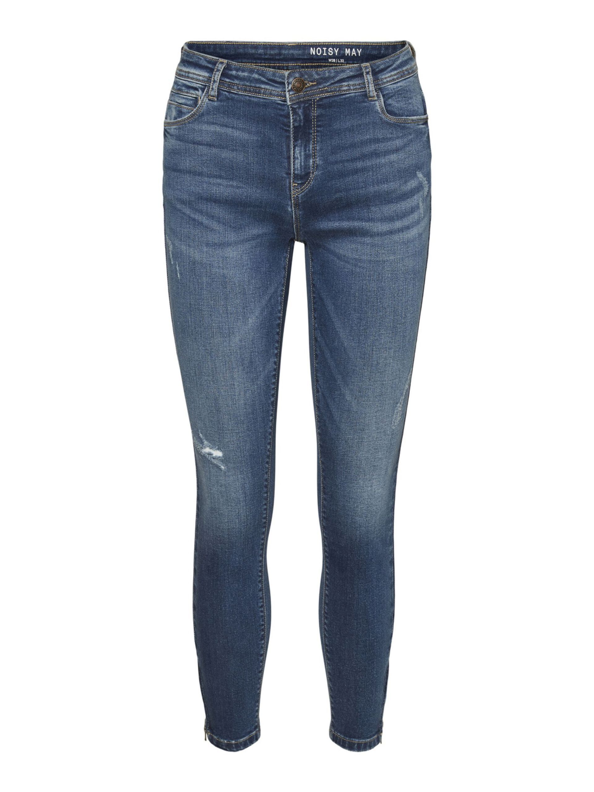27018138_MediumBlueDenim_001 NMKIMMY CROPPED SKINNY FIT JEANS