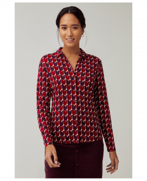 CAMISA DE MANGA LARGA ROJA