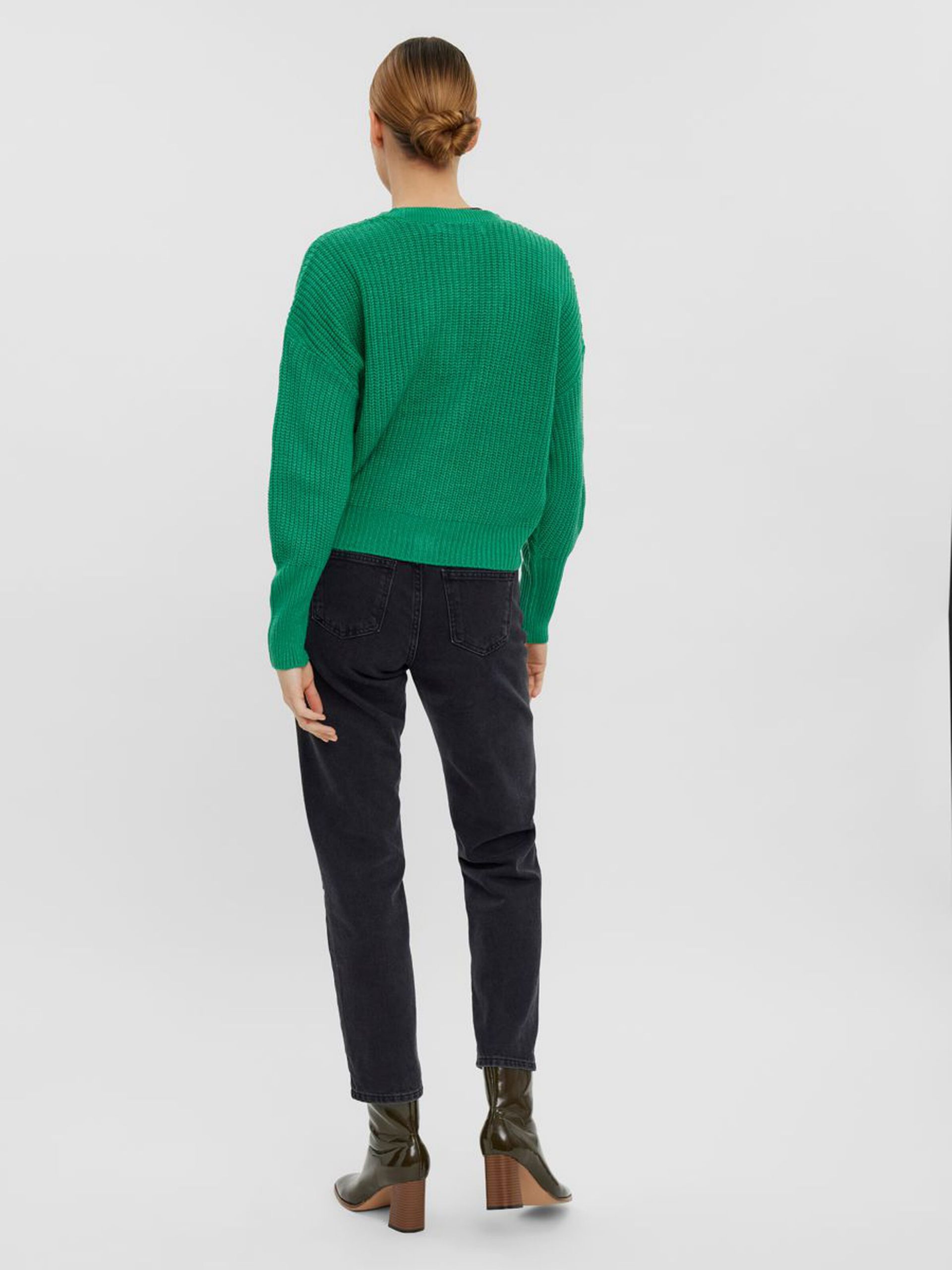 10249632_HollyGreen_004_ProductLarge V-NECK KNITTED CARDIGAN