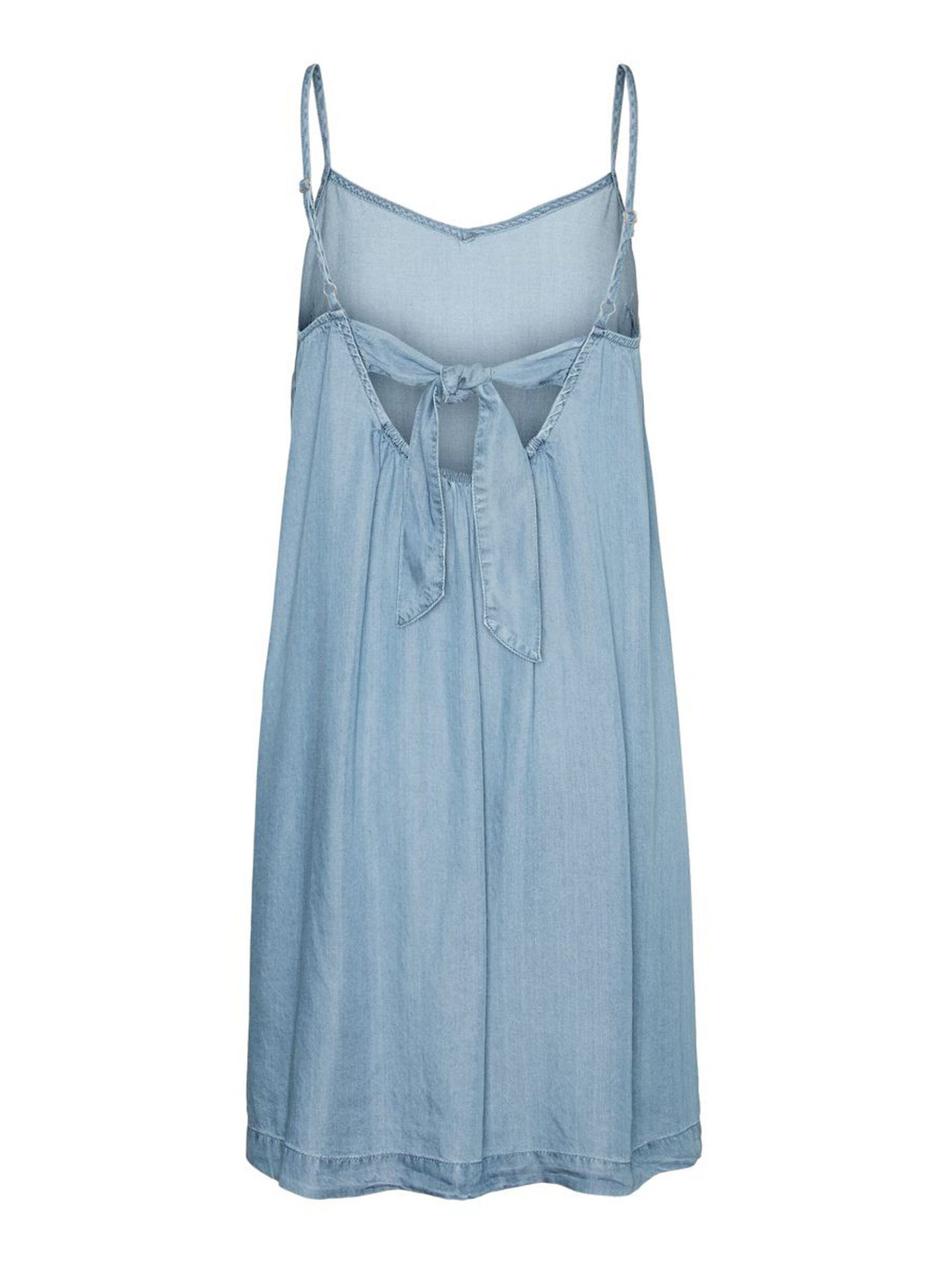 10260992_LightBlueDenim_002_ProductLarge BACK BOW DETAILED SHORT DRESS