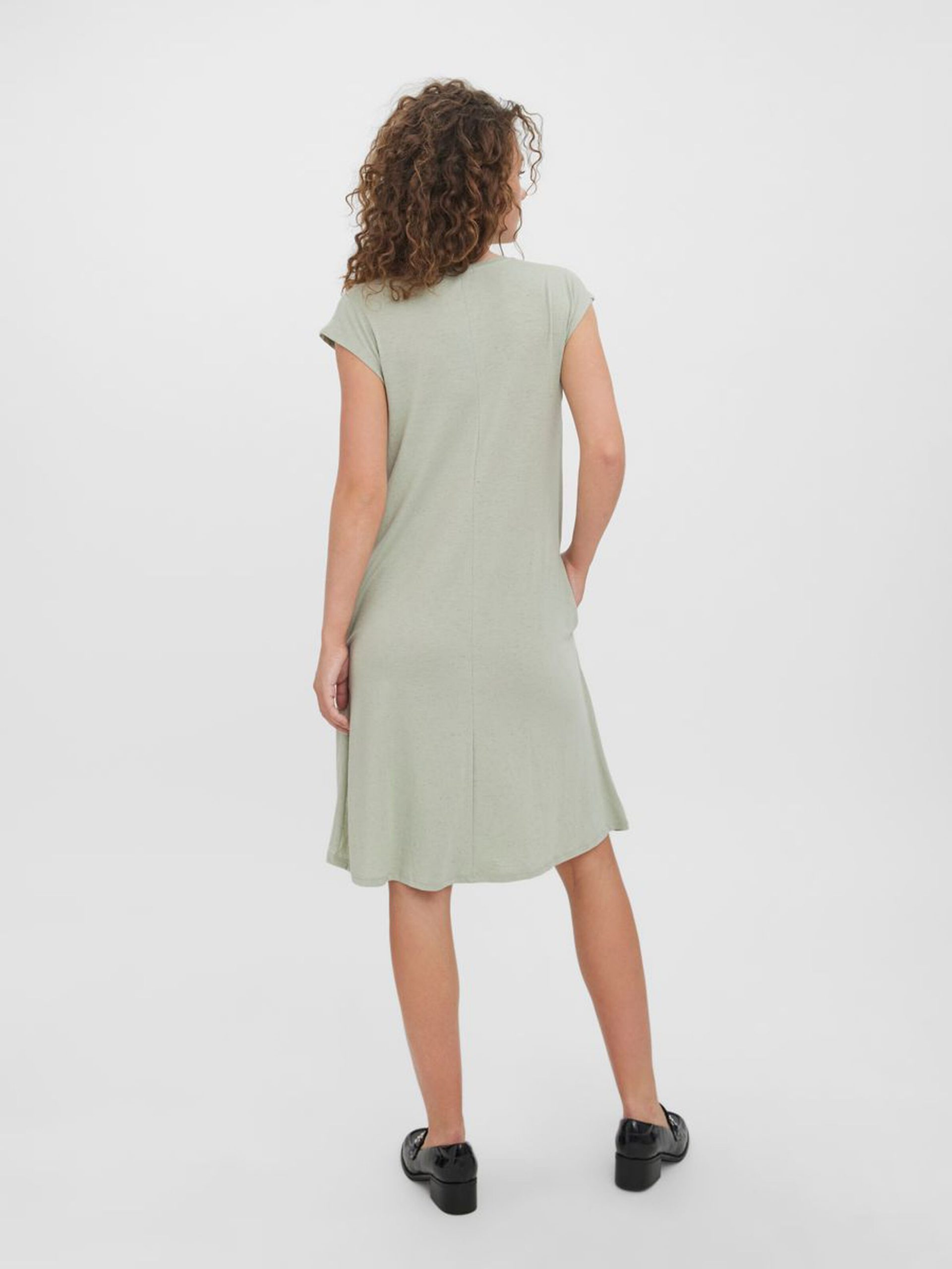 10262298_DesertSage_004_ProductLarge LOOSE SHORT SLEEVED DRESS