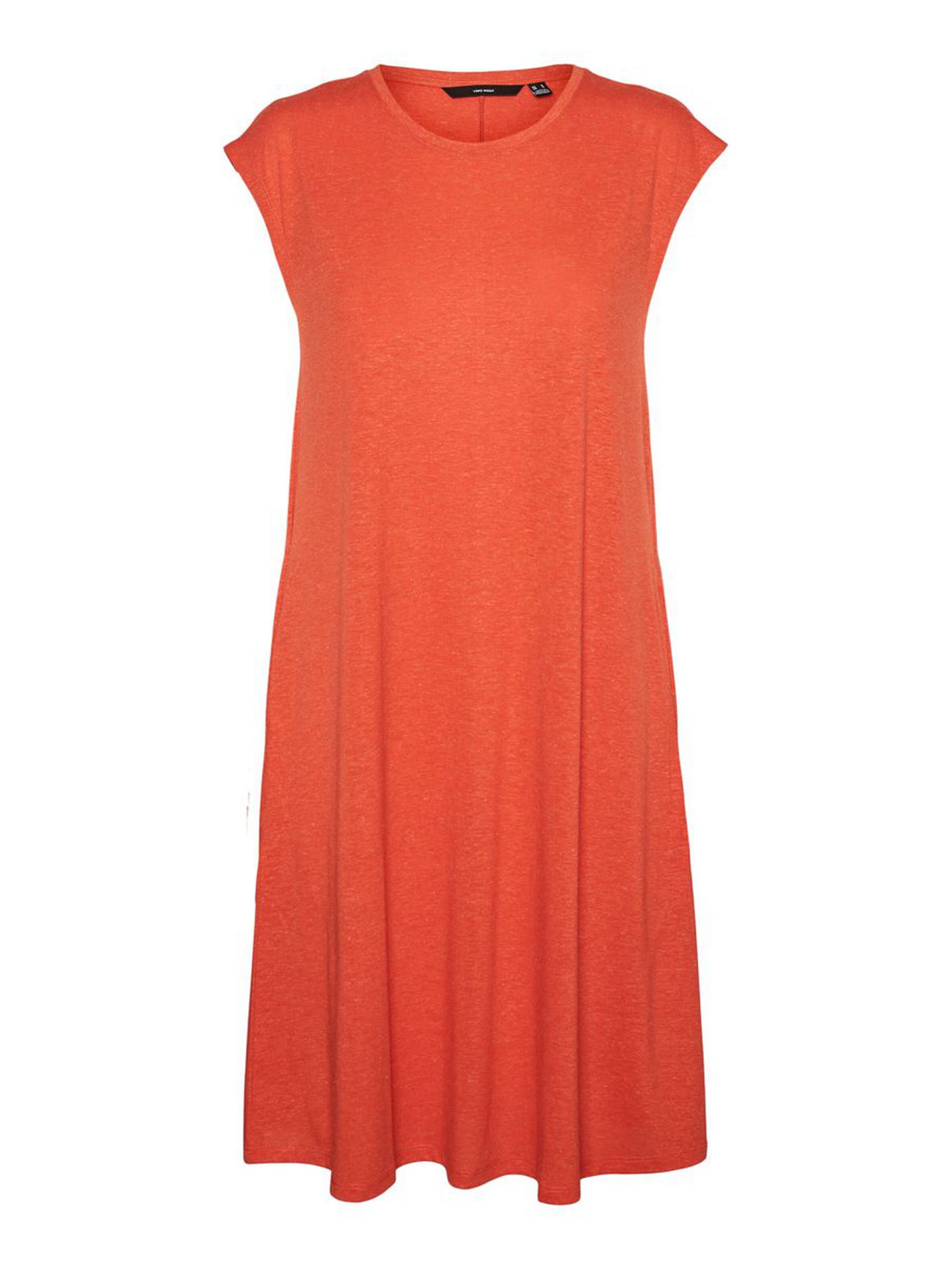 10262298_SpicyOrange_001_ProductLarge LOOSE SHORT SLEEVED DRESS