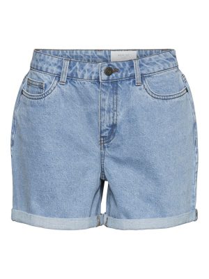 NORMAL WAIST DENIM SHORTS