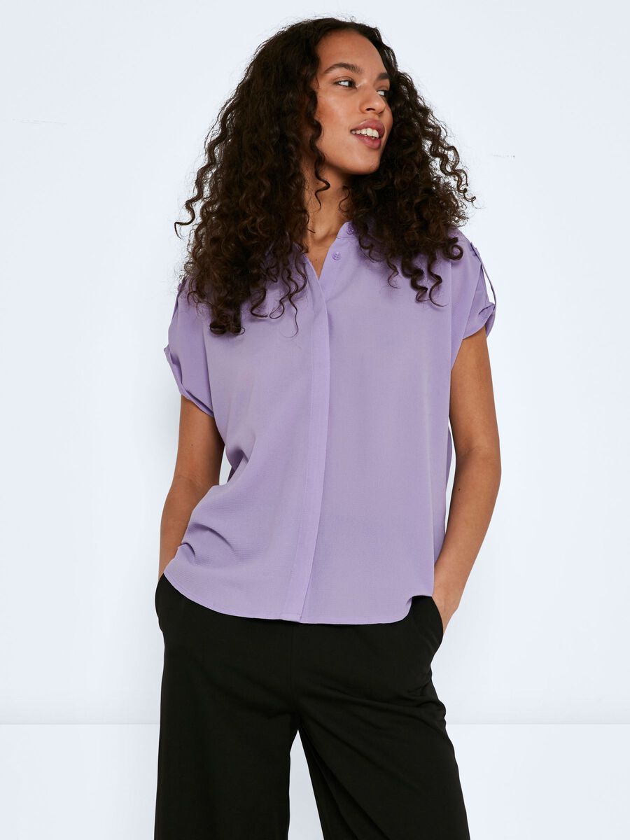 27020101_ChalkViolet_003 SHORT SLEEVED SHIRT