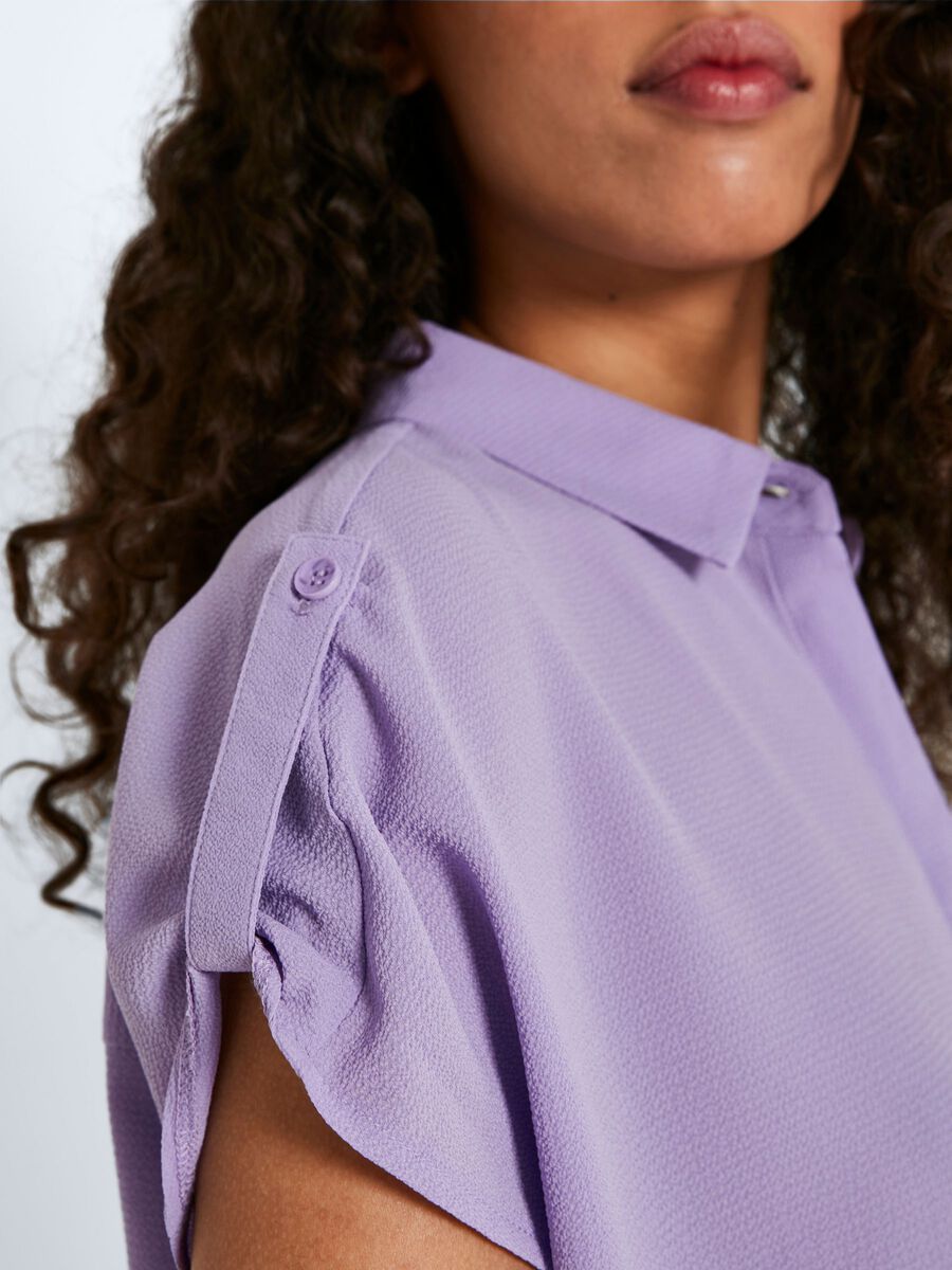 27020101_ChalkViolet_006 SHORT SLEEVED SHIRT