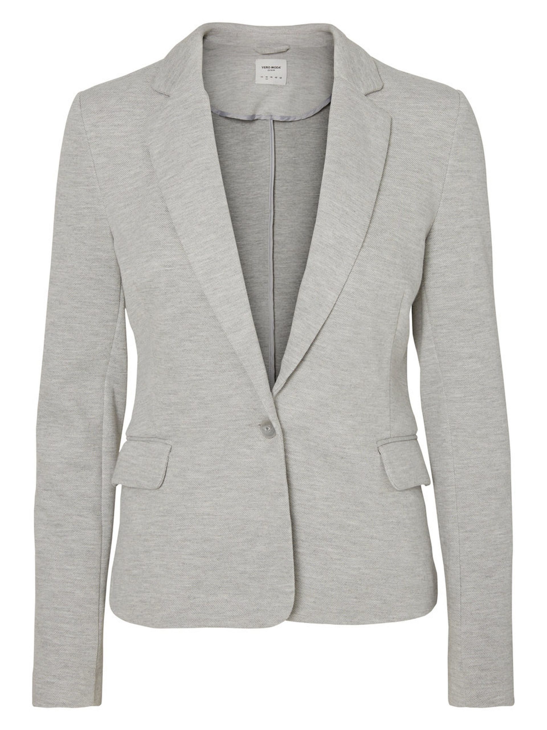 10154123_LightGreyMelange_001_ProductLarge JERSEY BLAZER Grey Melange