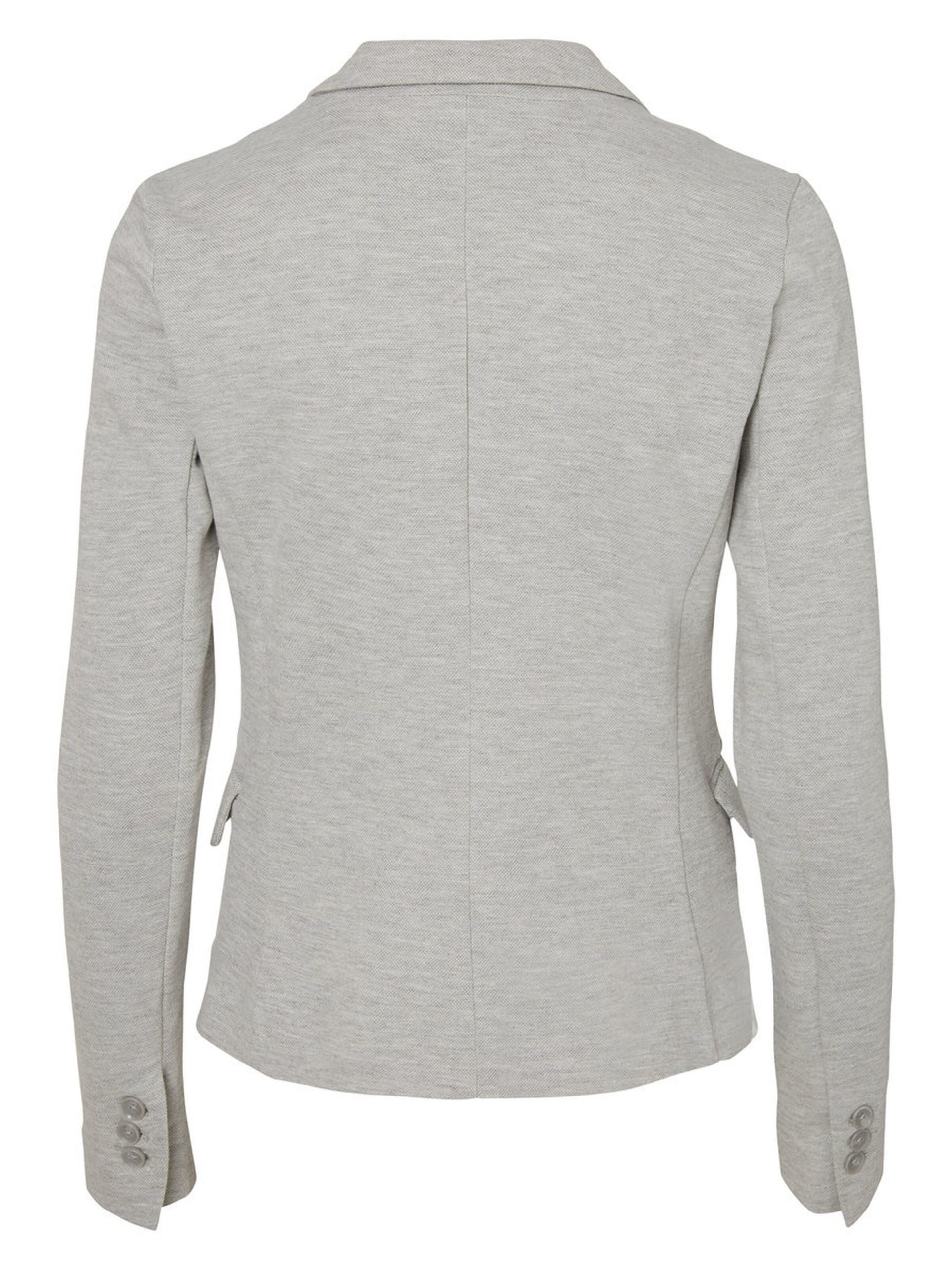 10154123_LightGreyMelange_002_ProductLarge JERSEY BLAZER Grey Melange