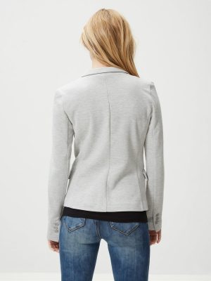 JERSEY BLAZER Grey Melange