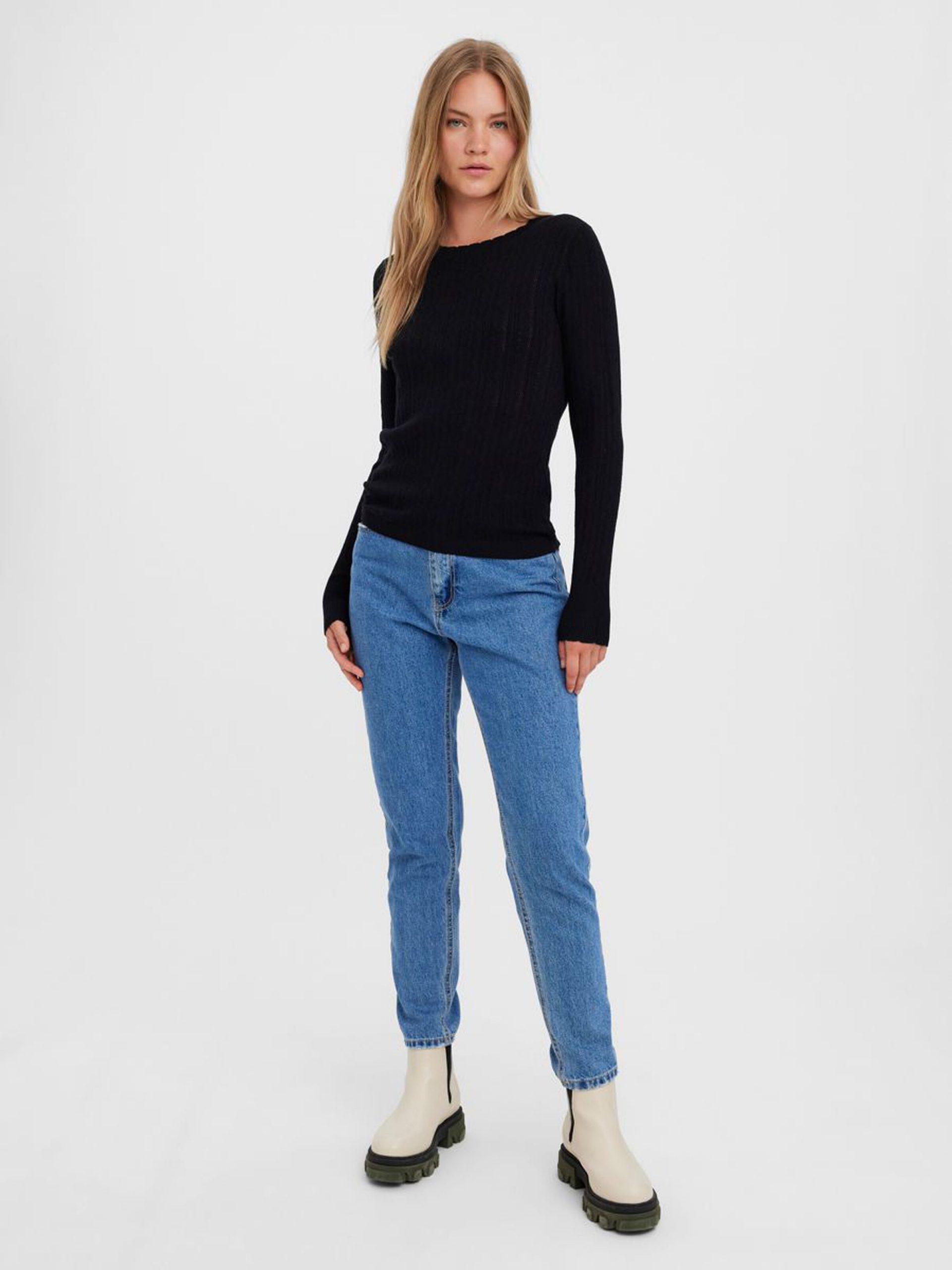 10268004_Black_005_ProductLarge STRUCTURED BLOUSE Negro